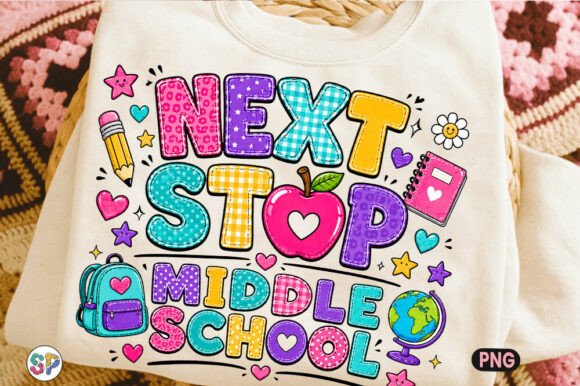 Back to School Embroidery Design for Middle School