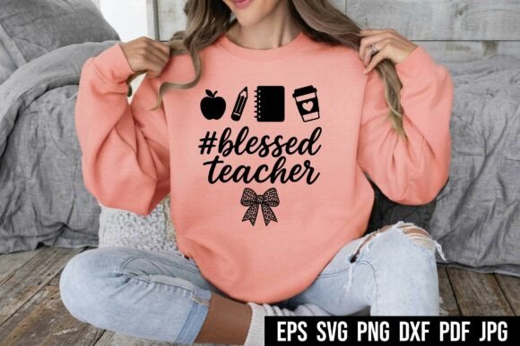 Blessed Teacher SVG for Embroidery Projects