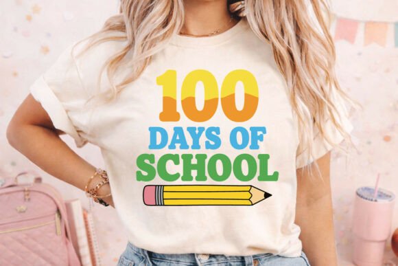 Celebrate 100 Days of School with Colorful Embroidery