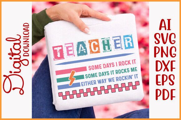 Funny Sarcastic Teacher SVG for Embroidery