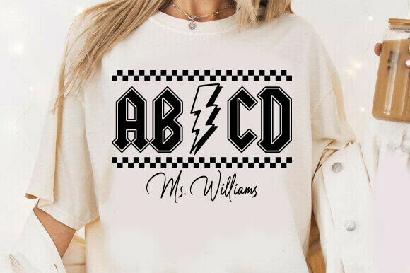 Retro ABCD Teacher Tour Svg: A Stylish Embroidery Choice