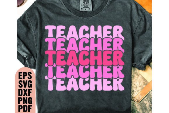 Retro Teacher SVG: A Charming Embroidery Design