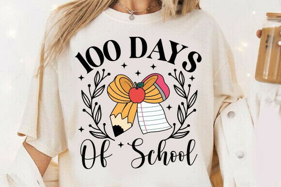 Review: 100 Days of School Svg Png, Coquette Bow