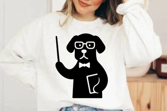 Review: Funny Dog Teacher SVG Clipart Silhouette