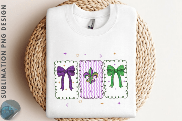 Review: Preppy Mardi Gras Coquette Bow PNG