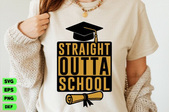 Review: Straight Outta School SVG, Graduation Png