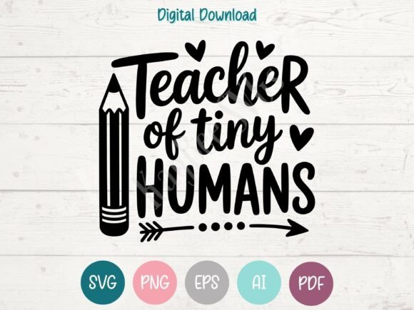 Review: Tiny Human Teacher SVG PNG EPS AI PDF