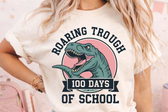 Roaring Through 100 Days of School SVG