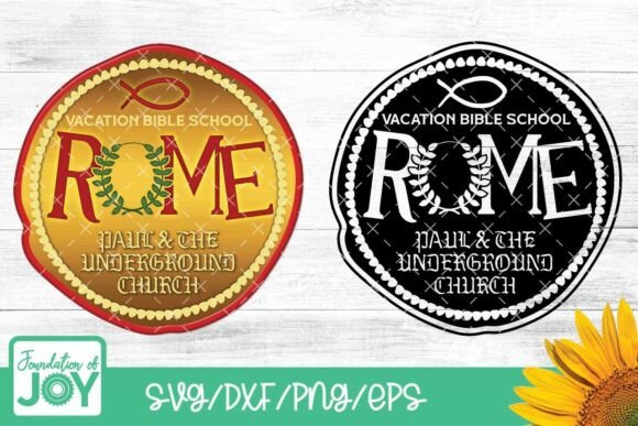 Rome VBS 2026: A Versatile Embroidery Design