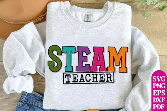 STEAM Teacher SVG for Creative Embroidery