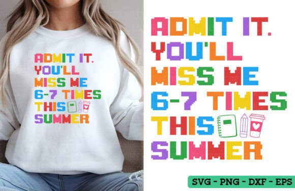 Summer Fun with Funny Teacher SVG and PNG