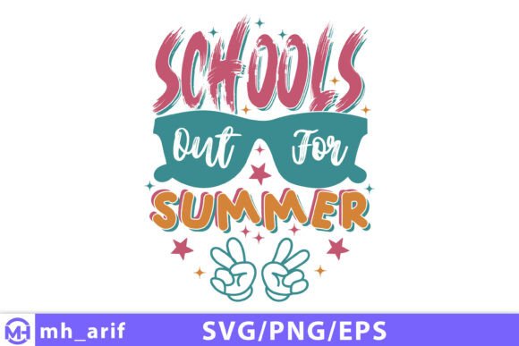 Summer Fun with School's Out SVG Design