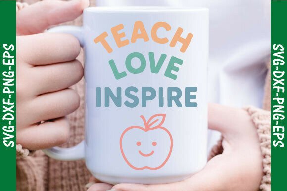 Teach Love Inspire: A Versatile Teacher SVG Design