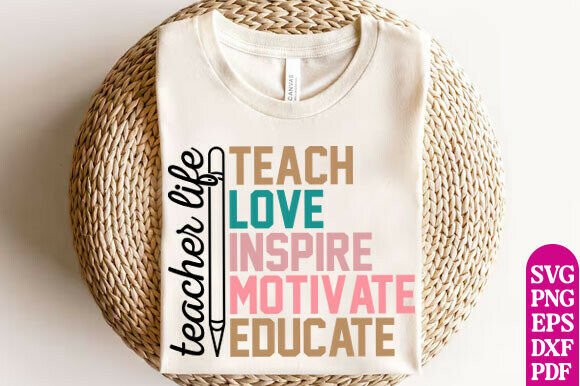 Teacher Life SVG-PNG: A Versatile Design for Educators