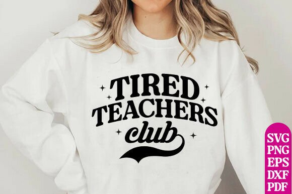 Trendy Retro Teacher SVG for Creative Projects