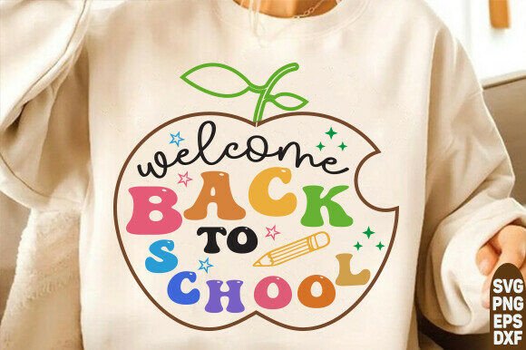 Welcome Back to School Svg, First Day of